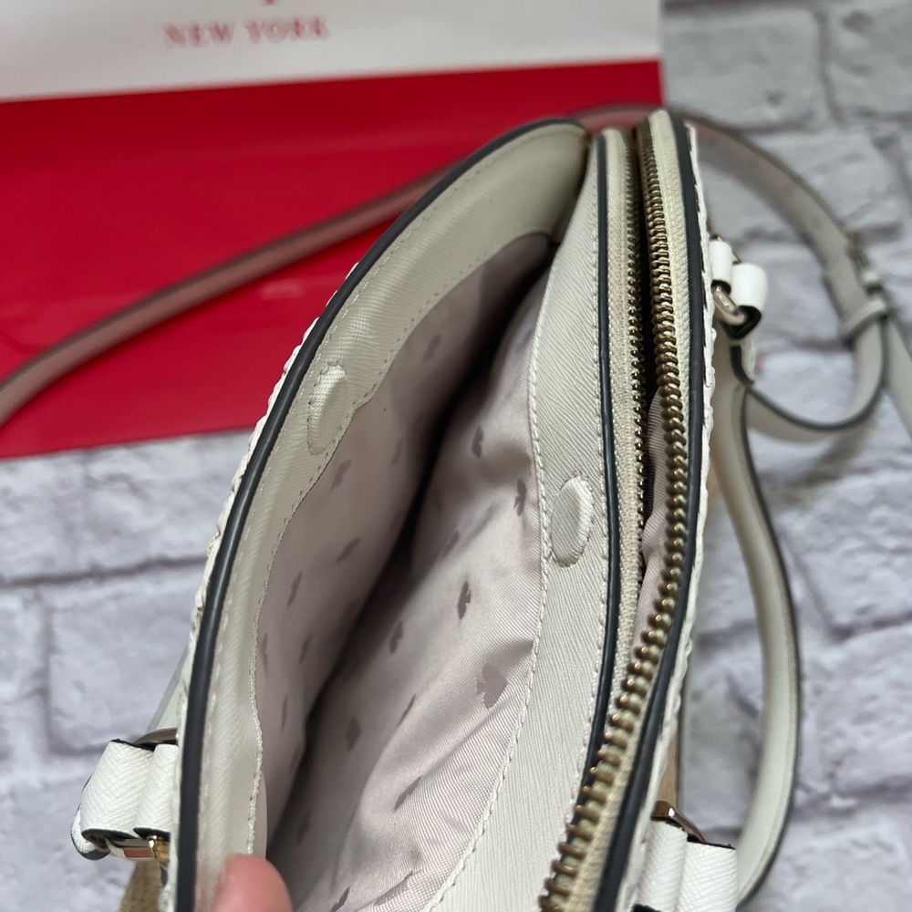 Kate spade New York Raffia dome satchel handles and crossbody - Picture 5 of 15